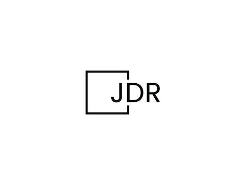 JDR letter initial logo design vector illustration