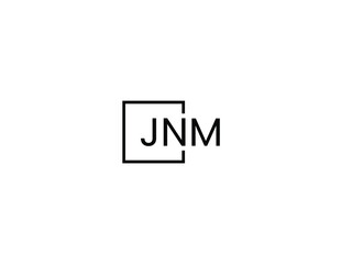 JNM letter initial logo design vector illustration