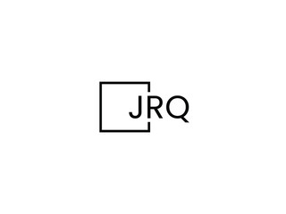 JRQ letter initial logo design vector illustration