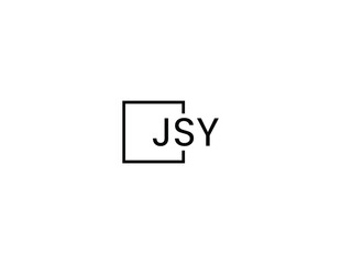 JSY letter initial logo design vector illustration