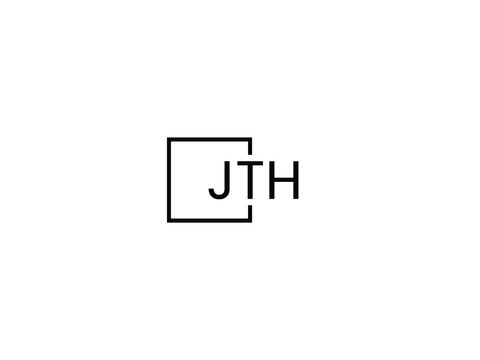 JTH letter initial logo design vector illustration
