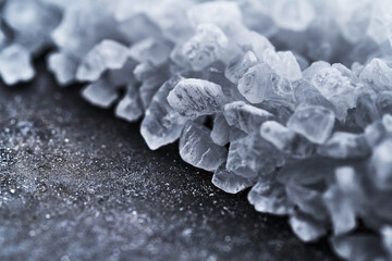 A Closeup Up Shot Of White Salt Crystals