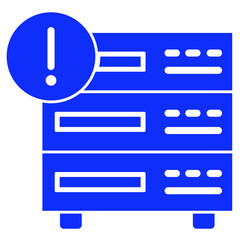 Alert Server Isolated Vector icon which can easily modify or edit

