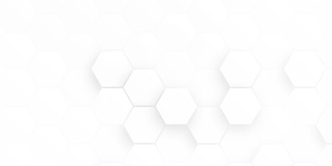 hexagon concept design abstract technology background vector EPS, Abstract white hexagon concept background, soft white background.
