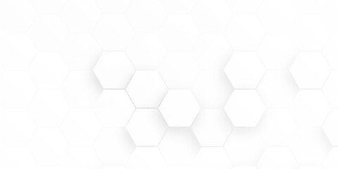 hexagon concept design abstract technology background vector EPS, Abstract white hexagon concept background, soft white background.
