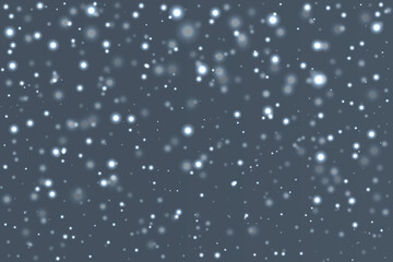 abstract seamless realistic sparkling little heavy snow is falling randomly in diffrent shape and forms.realistic sparkle snow background used as celebration,wallpaper, cover and decoration.