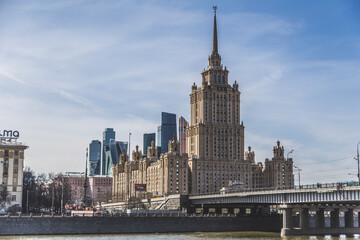 Fototapeta na wymiar view of the buildings of Moscow