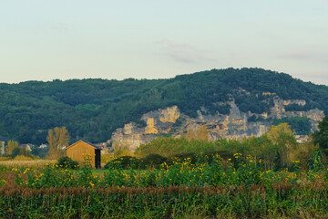 Fototapeta na wymiar Dordogne Valley in Vèzac. France