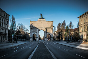 Fototapeta na wymiar The victory gate in München
