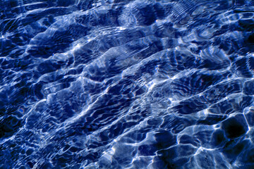 Abstract images of waves on the water surface. Top view of the waves on the sea surface. Close-up of the structure of the waves.