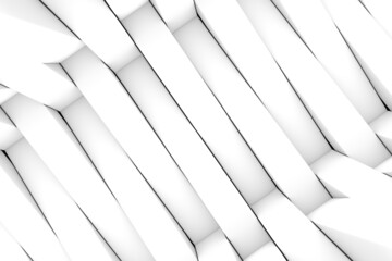 Black and white boxes abstract background 3D render illustration