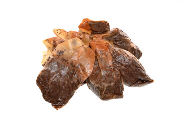 tea bags isolated on white background