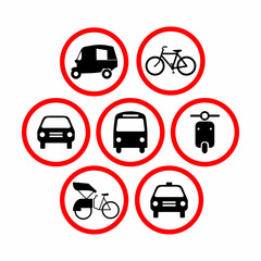vehicle sign illustration logo design