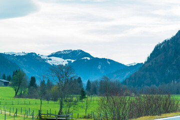 landscape with mountains
