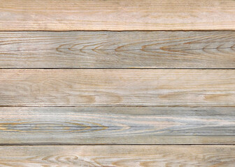 Fototapeta premium Brown gray wood color texture horizontal for background. Surface light clean of table top view. Natural patterns for design art work and interior or exterior. Grunge old white wood board wall pattern.