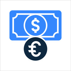 Bank, business, cash icon. Simple editable vector design isolated on a white background.