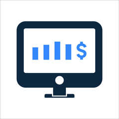 Business report icon. Simple editable vector design isolated on a white background.