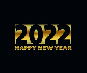 Naklejka na ściany i meble 2022 happy new year symbol design. Happy New Year 2022 text design. Cover of business diary for 2022 with wishes. Brochure design template, card, banner. Vector illustration. 