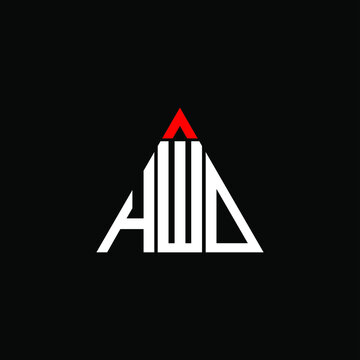 HWD letter logo creative design. HWD unique design
