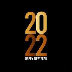 illustration vector of happy new year 2022