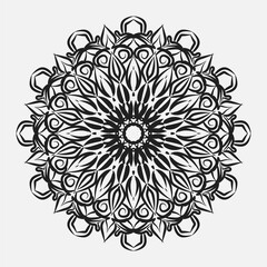 Vector round abstract circle. Mandala style