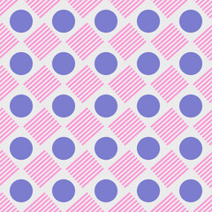 Seamless pattern with dots and lines. Creative geometrical shape seamless pattern.