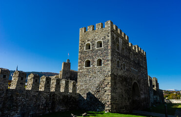 Fototapeta na wymiar Architecture of medieval castle Rabati