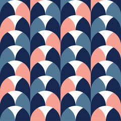 Decorative Scandinavian geometric modern pattern for the background, tile, textiles, socks. It is assembled from modular parts. Vector. Seamless.