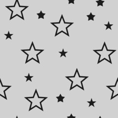 Star icons seamless pattern. Texture background with stars.