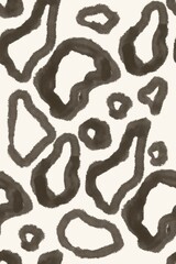 Abstract ornament from leopard spots.L