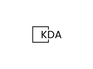 KDA letter initial logo design vector illustration