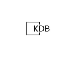 KDB letter initial logo design vector illustration