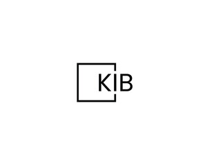 Fototapeta premium KIB letter initial logo design vector illustration