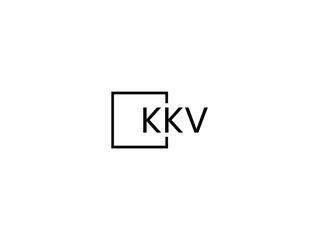 KKV letter initial logo design vector illustration