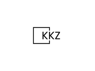 Obraz premium KKZ letter initial logo design vector illustration