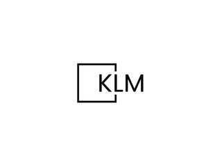 Obraz premium KLM letter initial logo design vector illustration