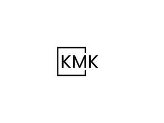 Obraz premium KMK letter initial logo design vector illustration