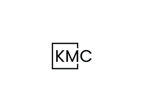 KMC letter initial logo design vector illustration