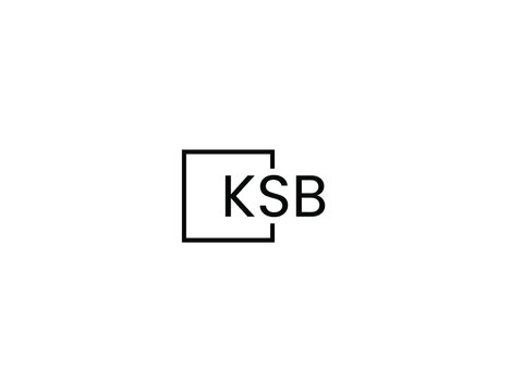 KSB letter initial logo design vector illustration