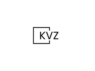 Obraz premium KVZ letter initial logo design vector illustration