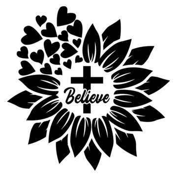 believe logo lettering calligraphy,inspirational quotes,illustration typography,vector design