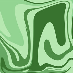Green Liquid Marble Texture. Ink Painting Abstract Background Pattern. Vector Illustrations.