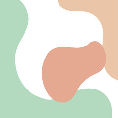 Pastel Color Abstract Background. Social Media Post. Vector Illustration.