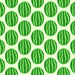 Watermelon Pattern Background. Social Media Post. Fruits Vector Illustration.