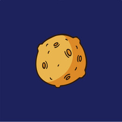 Planet Symbol. Social Media Post. Vector Illustration.