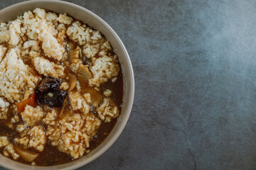 Chinese food with seafood Seafood Nurungjitang dish
