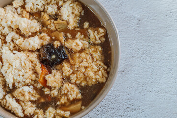 Chinese food with seafood Seafood Nurungjitang dish