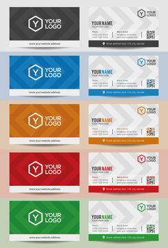 Simple Clean Business Card Design Minimal professional double sided visiting card Creative Business Card Template