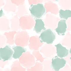 Colorful seamless pattern, background, header, collage with different watercolor shapes. Vector illustration. Trendy colors