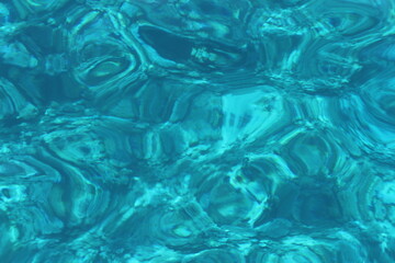 Water texture. Sea bottom. blue background